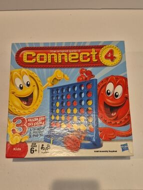 Connect 4 Classic Grid, 4 in a Row Game, Strategy Board Games for Kids Family